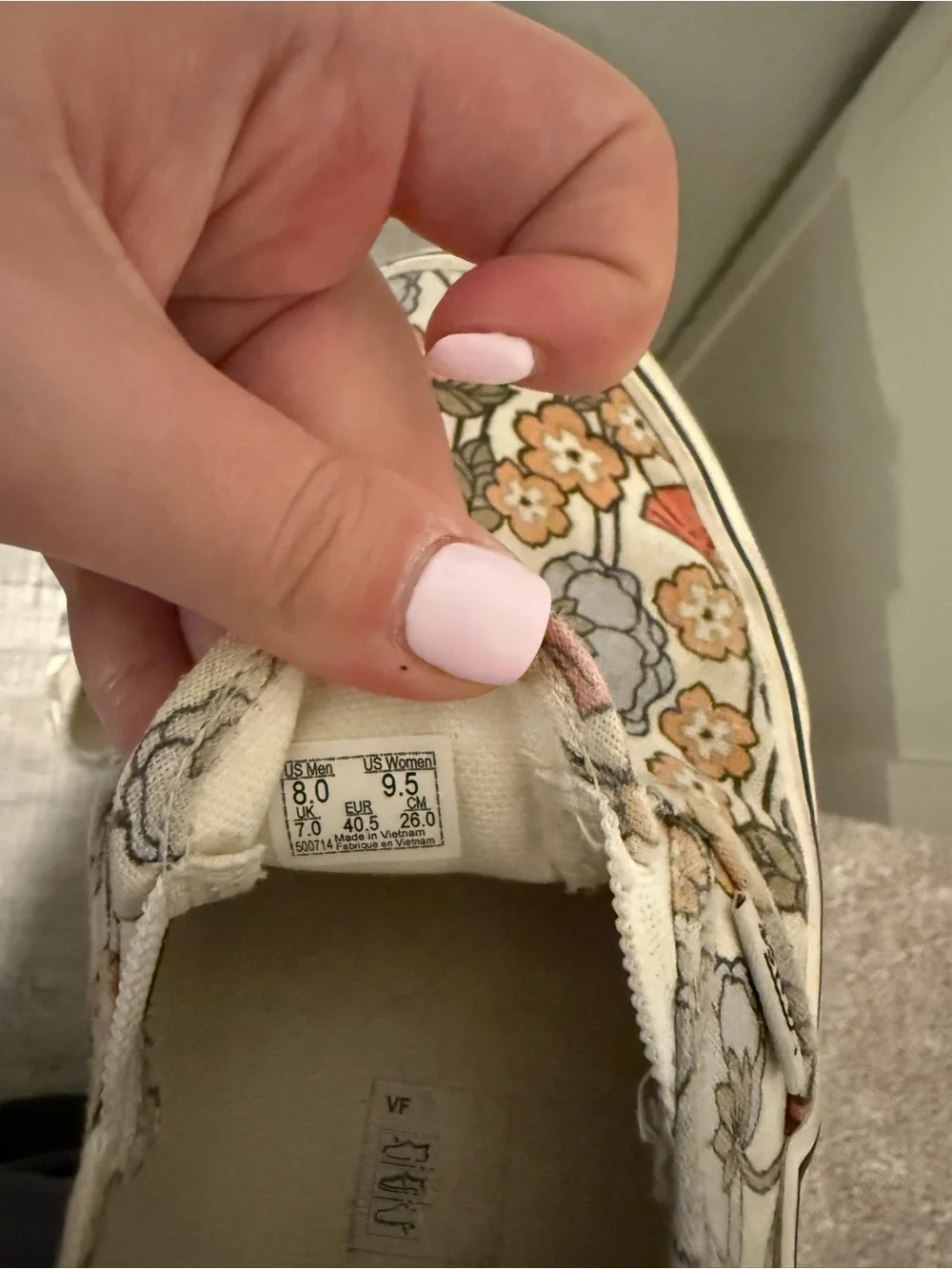 Vans Slip-On Floral Canvas Shoes - - Picture 3 of 3